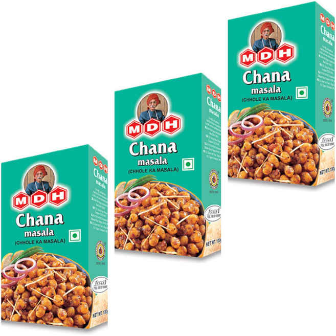 MDH 차나 마살라 (촐레 마살라) 100그램 / 3.5온스 (3개 팩) MDH Chana Masala (Chhole Masala) 100g / 3.5 oz (Pack of 3), 1개