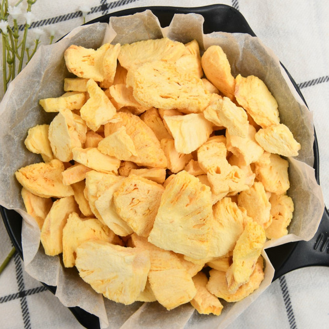 유나건어물 순 100% 건 말린 동결건조 파인애플 칩, 1개, 100g