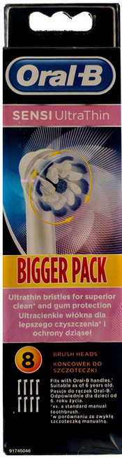 오랄비 EB60-8 센시 울트라 전동칫솔모 1팩(8개) 미세모 칫솔모, 1개