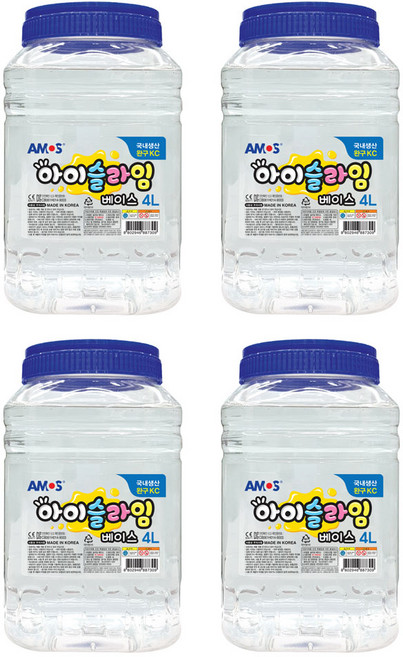 아모스 초강력 액체풀 물풀, 4L, 4개