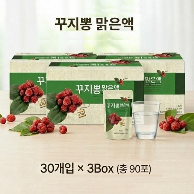 꾸지뽕 맑은액 100ml 90개 국내산 꾸지뽕 100% 무첨가 저온추출