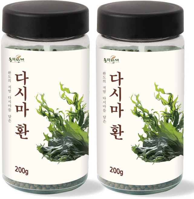 동의한재 완도 저염 다시마환, 200g, 2개