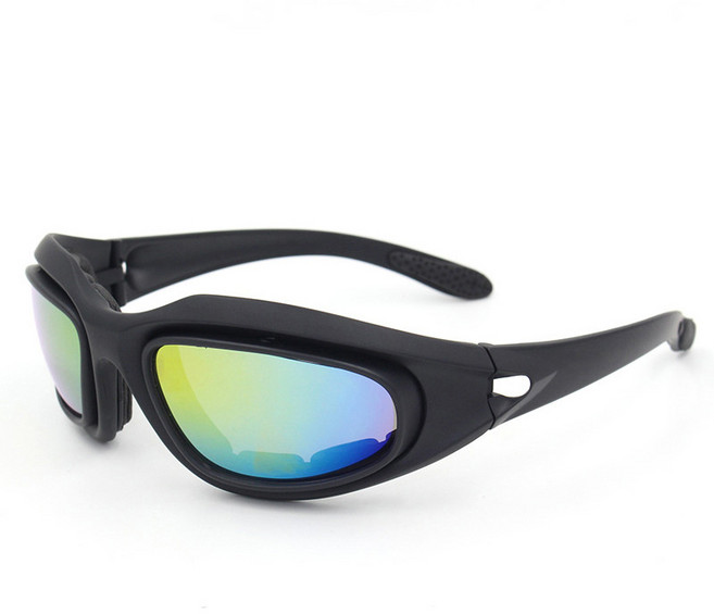 战术护目偏光防风运动眼镜, 1個, 如圖所示