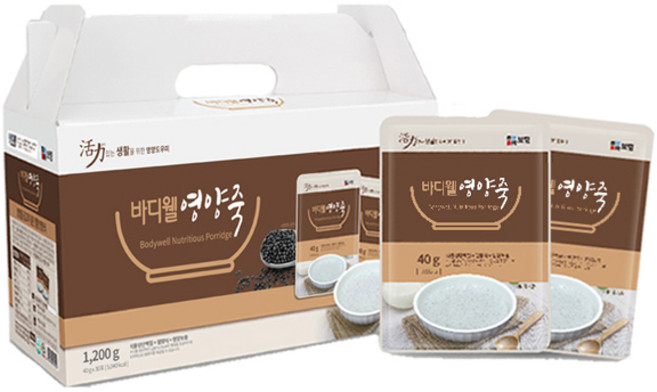 바디웰 영양죽 환자영양식 40g x 30포, 1개, 1.2kg