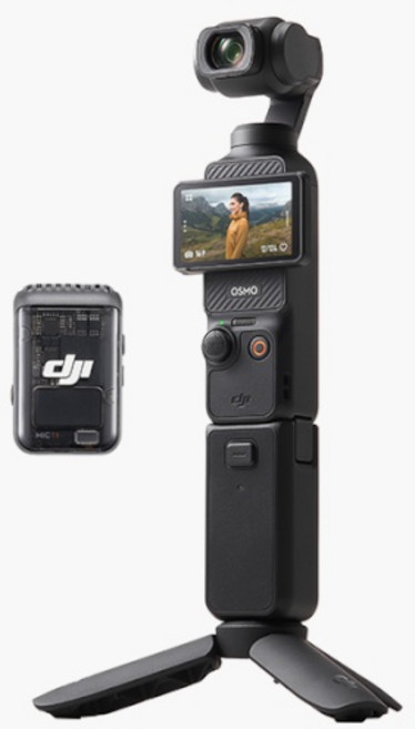 DJI 오즈모 포켓3 크리에이터콤보/짐벌카메라/컬스, 블랙, DJIOsmoPocket3크리에이터콤보