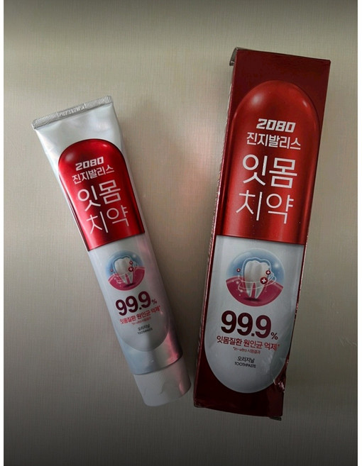 애경산업 2080 진지발리스 오리지널 치약, 150g, 5개