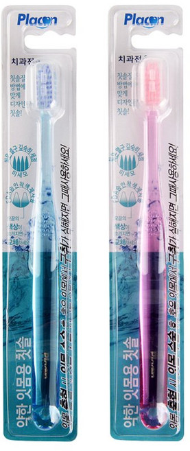 플라콘 약한잇몸 전용칫솔 6개입 색상랜, 1개