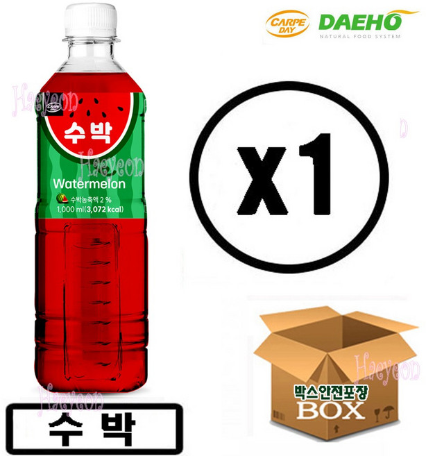 대호 까르페데이 수박 액상 1000ml, 1L, 1개