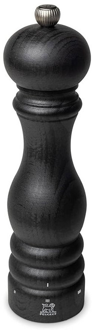 푸조 - 파리 유셀렉트 수동 페퍼 밀 조절 가능한 그라인더 비치우드 흑연 마감, Graphite, 1개