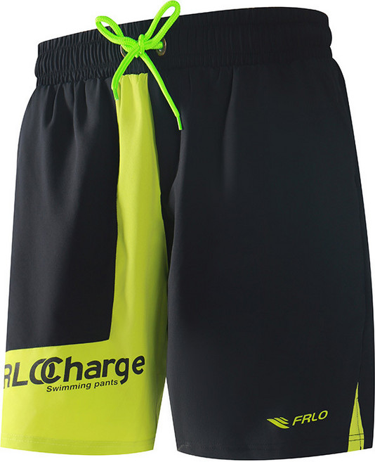 男士雙層防尷尬寬鬆大碼速乾五分沙灘溫泉泳褲