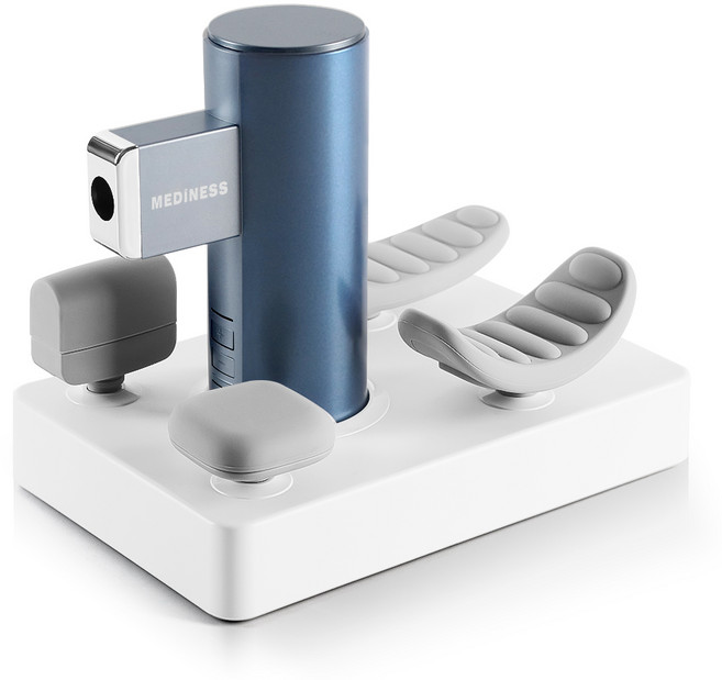 메디니스 부스터 휴대용 진동 무선 마사지 건 블루, MVP-307