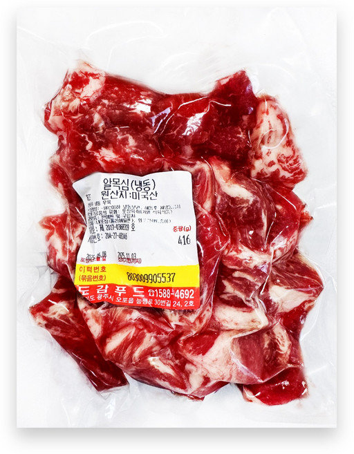 더푸드마켓 소고기국거리 국거리용 알목심 냉동 400g, 1개