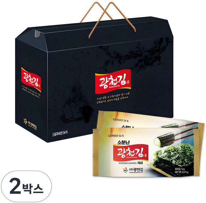 광천김 소문난 도시락김 30봉, 2세트