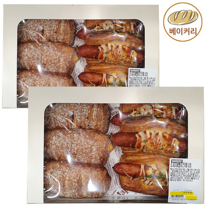 트레이더스 (베이커리) 소시지 앤 햄치즈 데니쉬, 12개, 1g