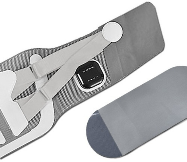 한일의료기 코어 나이저 허리 마사지기 앉아만 있어도 허리 펴주는 온열 마사지 벨트, 그레이