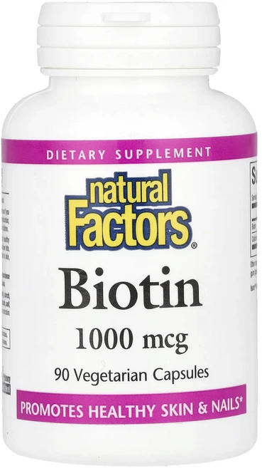 Natural Factors 비오틴 1000mcg 베지 캡슐 90정, NaturalFactors비오틴1000mcg베지캡슐90, 1개 - 쿠팡