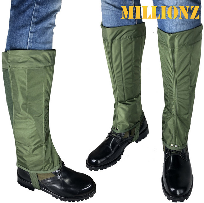 고급 코드락 안전 각반 나일론재질 국방색 L XL 방수 충격방지패널내장 심마니 약초 등산 스패츠 BY 보령, 패널내장 각반 나일론-국방색