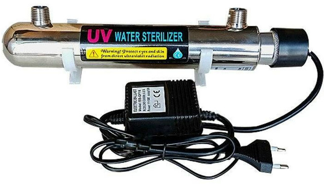 지하수살균기 UV 필터 정화 램프 상수도 T 정수 16w 1 2인치 외부 나사, 6w 1 4인치 퀵 커넥터, 6w 1 4인치 퀵 커넥터