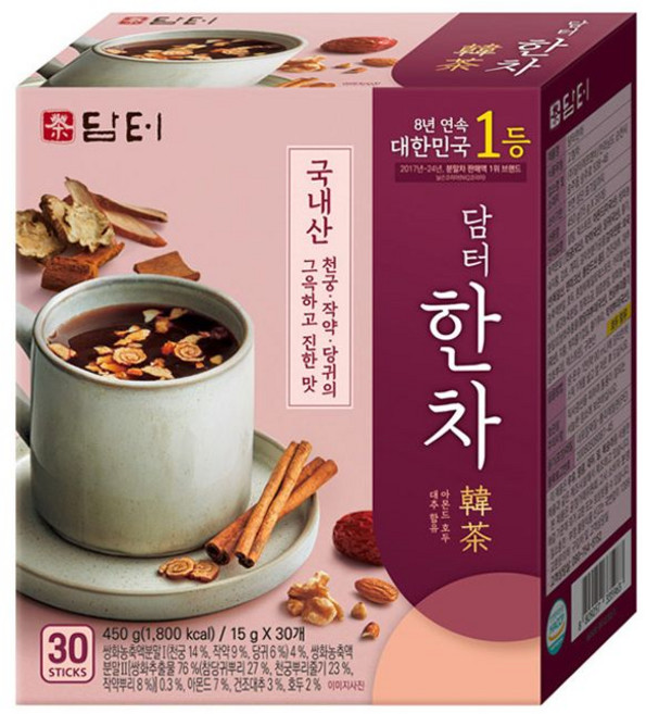 담터 한차 30스틱, 15g, 30개