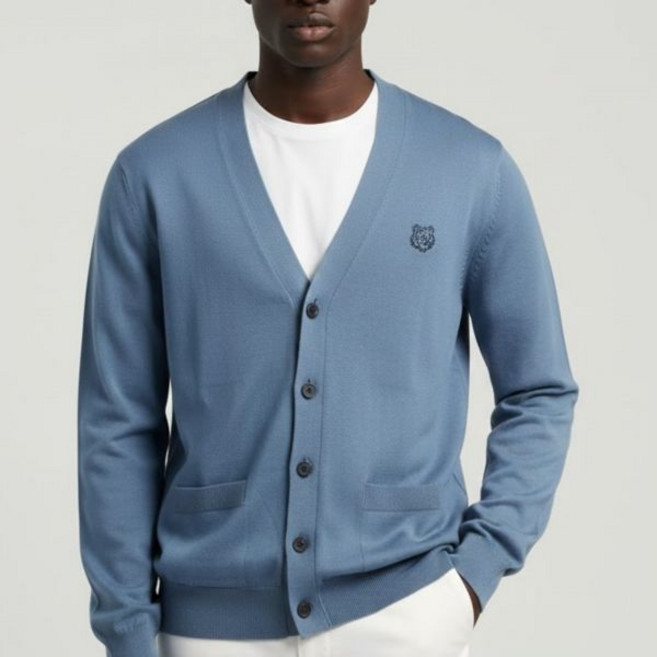 공식정품 메종키츠네 남성 가디건 니트 선물 MAISON KITSUNE 25 BOLD FOX HEAD PATCH REGULAR CARDIGAN (MM00509KT1036-0075