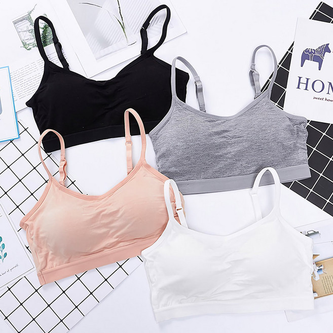 노와이어 액티브라탑 개별포장 끈조절 편안한 착용감 브라렛 끈브라 크롭브라