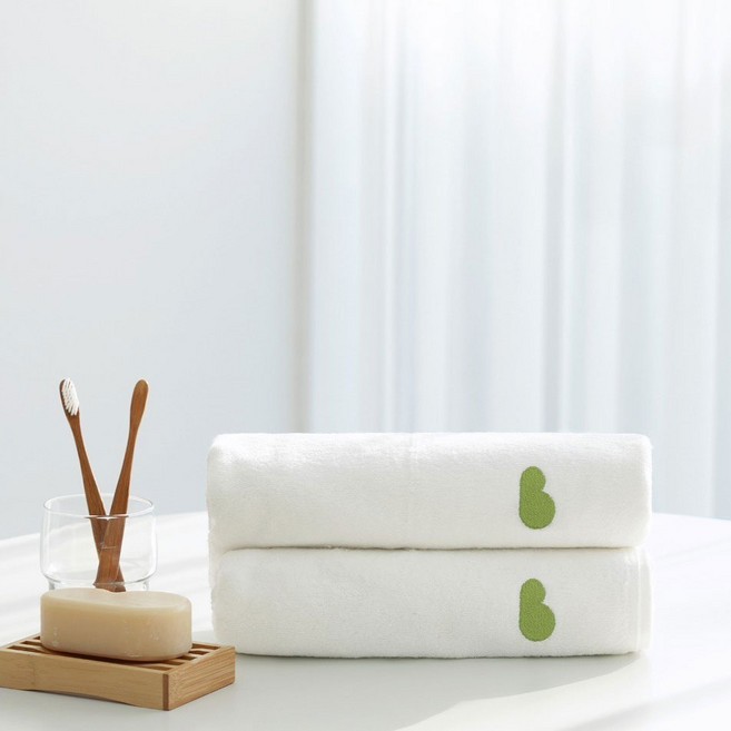 밤부베베 순한대나무 톡톡 목욕타올 속싸개겸용 85cmX85cm, 화이트, 1개