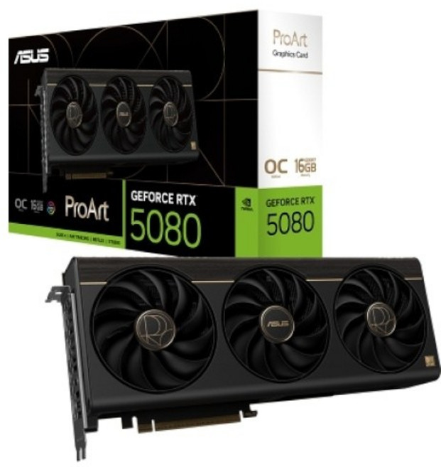 ASUS ProArt 지포스 RTX 5080 OC D7 16GB 인텍앤컴퍼니, PROART-RTX5080-O16G