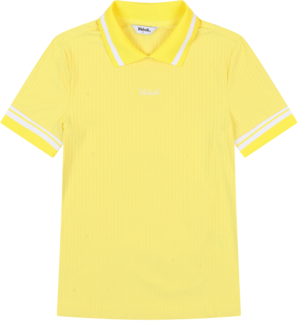 볼빅 여성 골프 골지 반팔 티셔츠 VLTSN409_YE