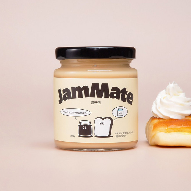 잼메이트 수제 프리미엄 밀크잼 스프레드, 1개, 200g