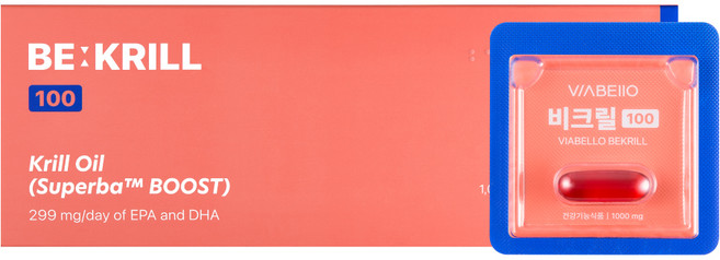 비아벨로 비크릴 100 인지질 프리미엄 크릴오일 다이어트 건강기능식품, 15정, 1박스