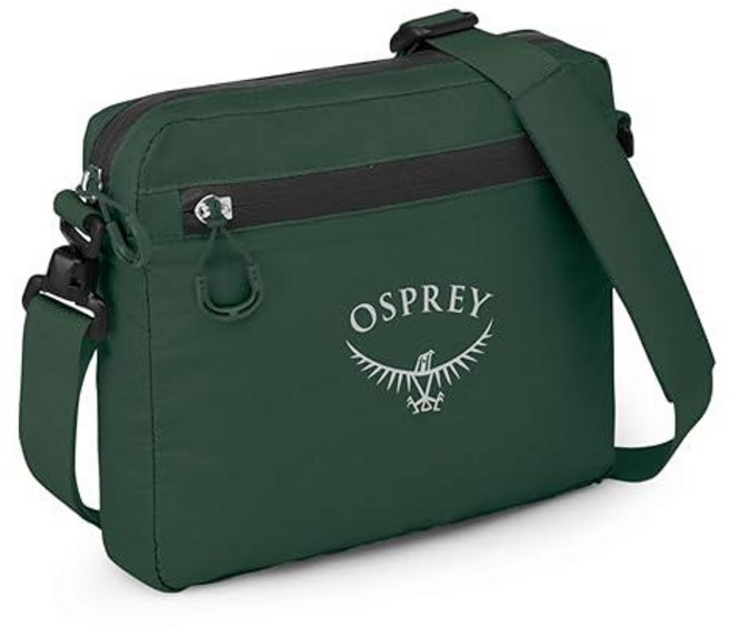 오스프리 울트라라이트 숄더 사첼백 블랙, 툰드라 그린