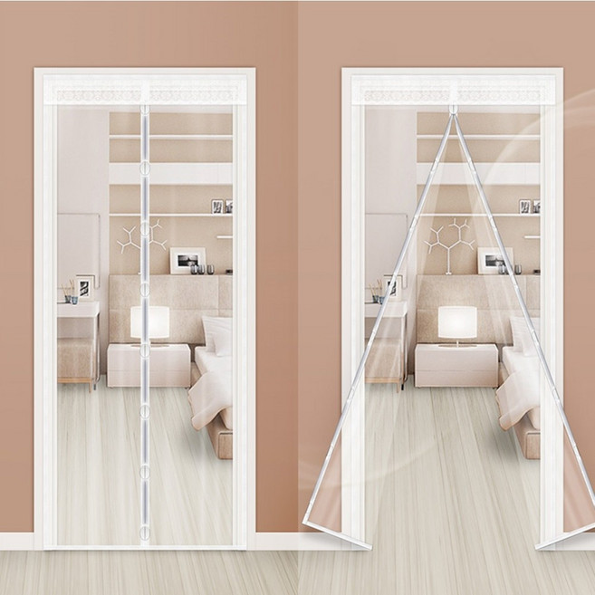 써니드림마켓 따뜻 방문 현관 자석 방풍비닐, 1개