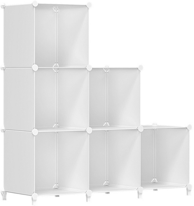 거실 다용도 옷 신발 수납장 다용도실 무타공 수납 선반 수납함, 1개, 화이트