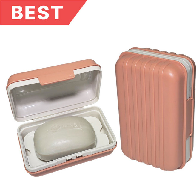 티알비 휴대용 비누케이스 비누곽, 자몽, 1개