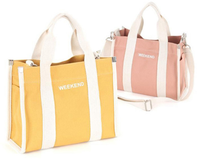 디어백 에코백 L2097 미니 캔버스 텀블러백