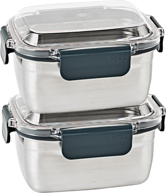 PicknGO 글라스락 셰프토프 클린 스텐밀폐용기 700ml PG0033, 2개