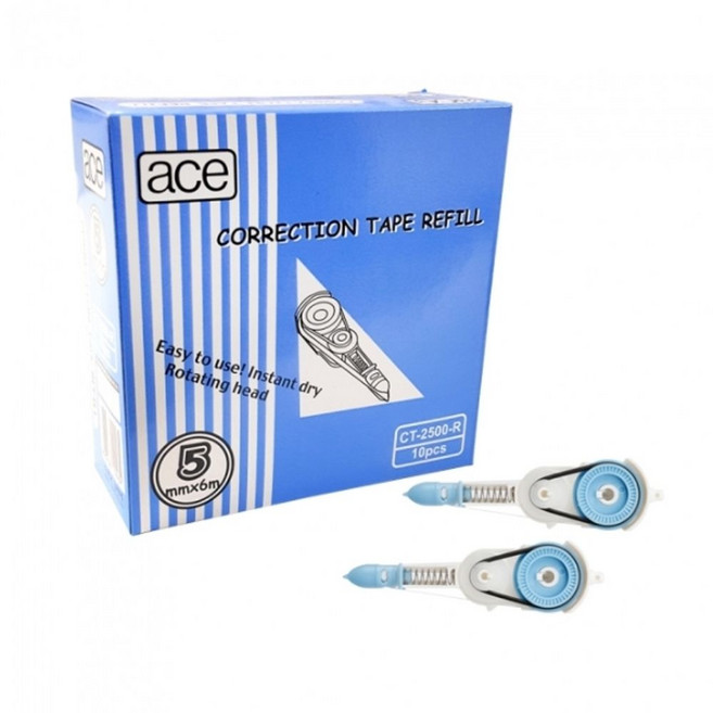 ACE수정테이프리필 CT-2500-R 10입