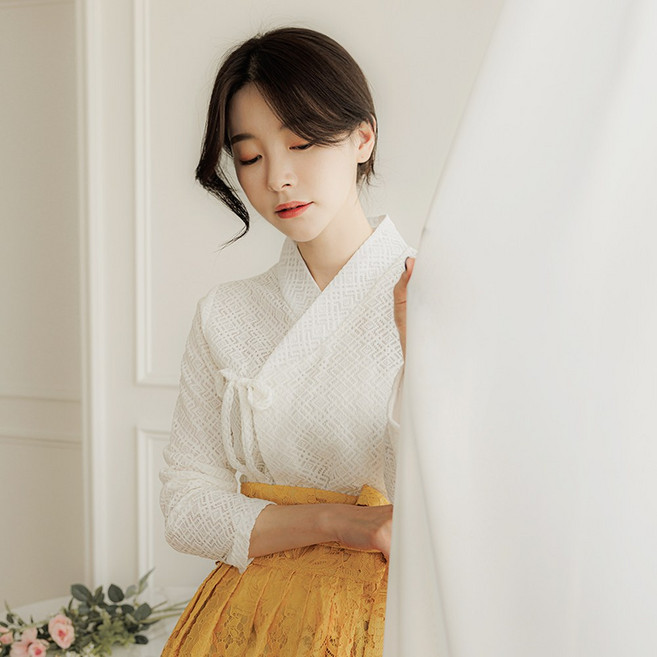 특별함을 갖춘 생활한복을 더한 퓨전 의상 상의 다이아 저고리