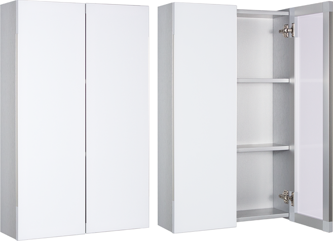 샘바스 화이트장 (1~3일 이내 출고) 500 600 욕실장 여닫이 이쁜 인테리어 수납 화장실, W500xH800, 1개