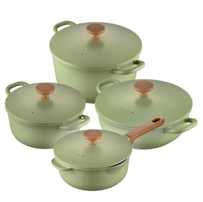 풍년 블리스 라레트로 IH인덕션겸용 통주물 세라믹냄비 4종세트편수18+양수20+양수24+웍전골24, 블리스 라레트로 IH 4종세트