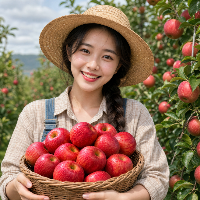 [노마진특가] 딱50박스만 경북꿀사과 초고당도브릭스 못난이사과, 1개, 2.5kg(중대과 <세이프강추>사과BEST )