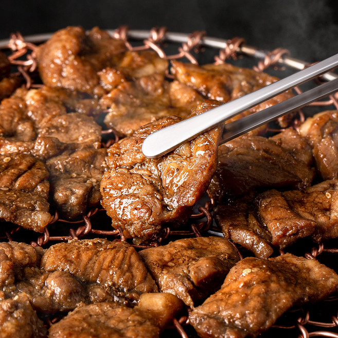 오래푸드 양념 돼지갈비 맛 쑥잎왕구이 1.2kg+1.2kg (8인분), 1.2kg, 2개