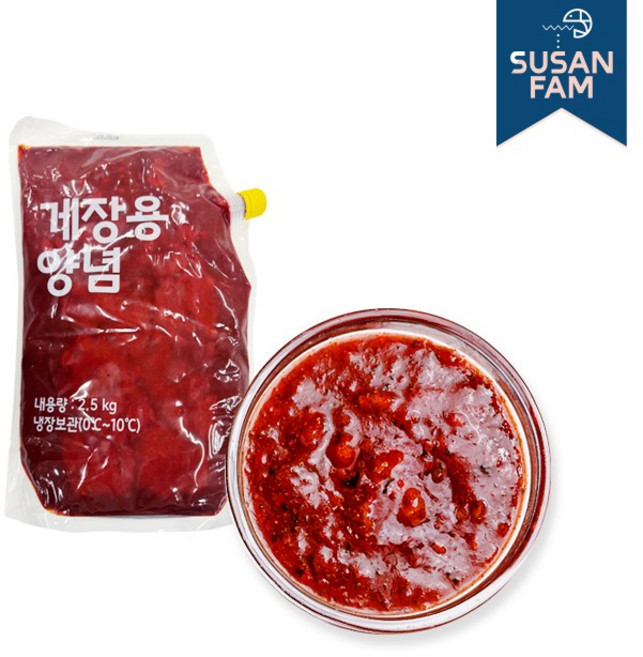 양념게장 2.5kg 벌크 양념무침 해물전용 만능소스 새우장 전복장, 1개