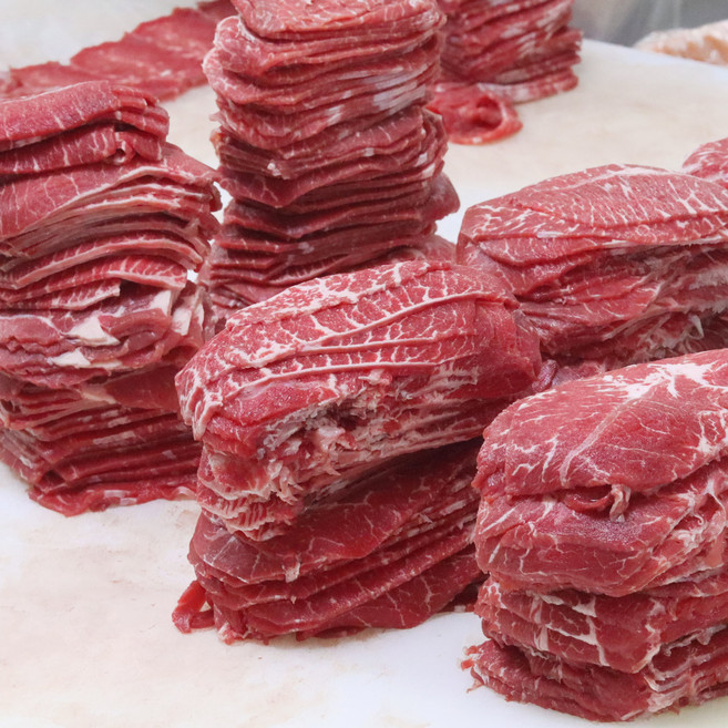 업소용 소고기 육전용 초밥용 2kg 슬라이스, 홍두깨살2mm, 1개