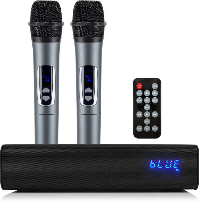 더씽 무선 마이크 2개 + 블루투스 스피커 A세트, M200, 혼합색상