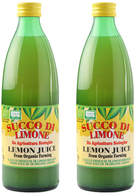 유로푸드 유기농 레몬주스, 500ml, 2개