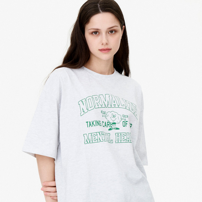 더매드문 노말라이즈 통기성 오버핏 반팔 티셔츠