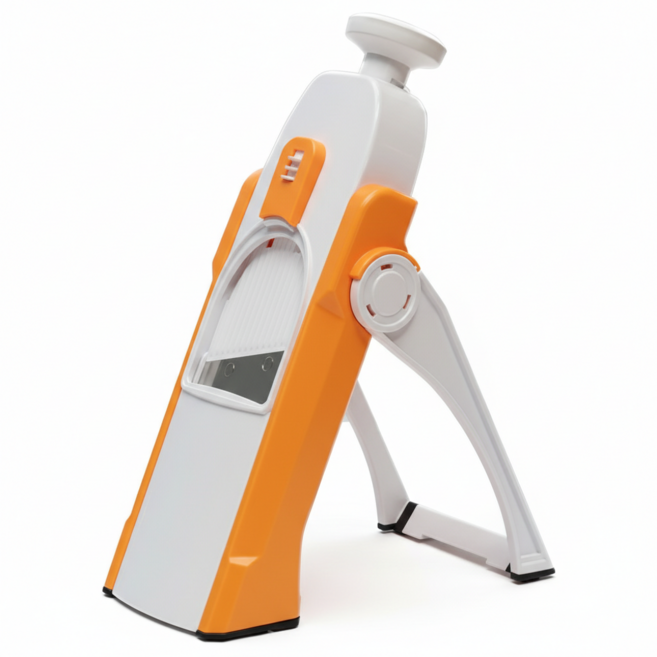 채칼 무 당근 쏨땀 야채슬라이서 스텐 만능 채칼, 1개, 오렌지컬러