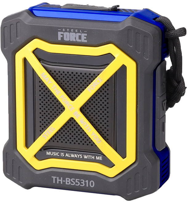 스틸포스 블루투스 스피커 방수 방진 휴대용 조명 거치 러기드 아웃도어 스피커 TH-BS5310 포터블 보조배터리