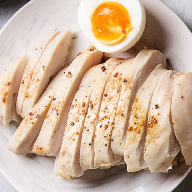 [스팀오븐공법] 국내산 맛있는 치큐 닭가슴살 훈제, 100g, 10개